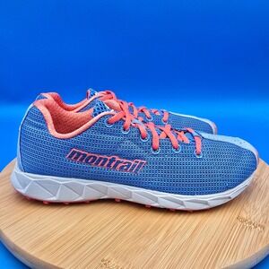 Montrail Rogue Fly Trail Running Shoes Women's 7 Blue Coral Gryptonite‎